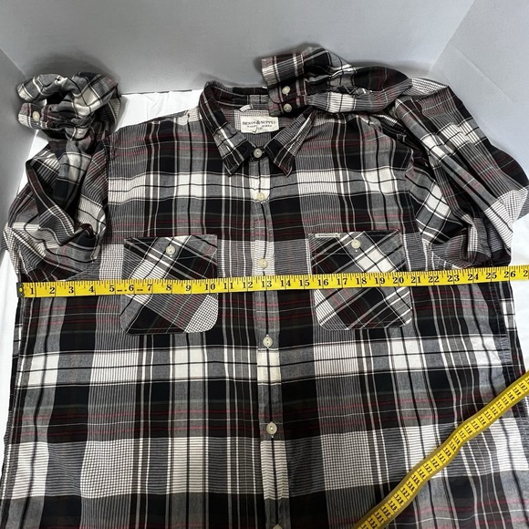 RALPH LAUREN DENIM & SUPPLY BROWN PLAID MEN'S SHIRT XXL Button Up. - Picture 14 of 15
